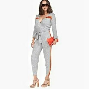 BURU WHITE LABEL VARSITY KNIT JUMPSUIT